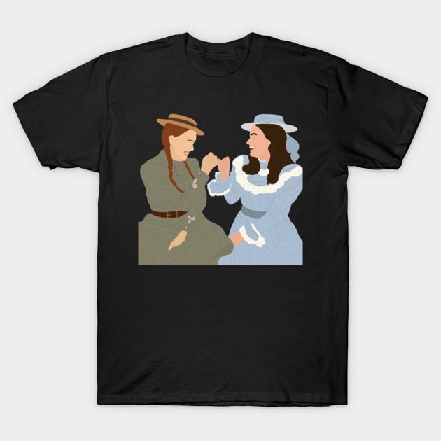 Anne & Diana! Sticker T-Shirt by haleynicole11